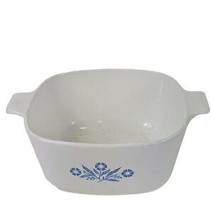 Vintage Corning Ware Blue Corn Flower Dish 1 3/4 Quart P 1 3/4 -B  No Lid C112